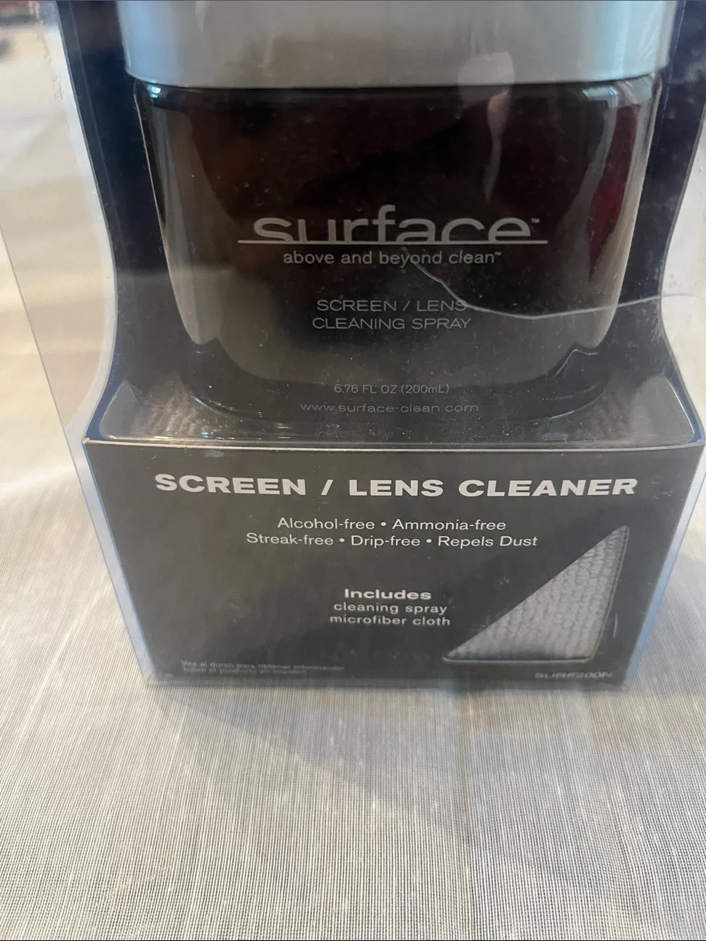 Surface to Air Black and Silver Screen/Lens Cleaner